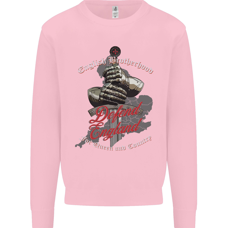 English Brotherhood Mens Sweatshirt Jumper Light Pink