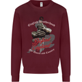 English Brotherhood Mens Sweatshirt Jumper Maroon