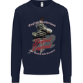 English Brotherhood Mens Sweatshirt Jumper Navy Blue