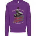 English Brotherhood Mens Sweatshirt Jumper Purple