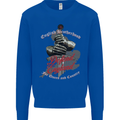 English Brotherhood Mens Sweatshirt Jumper Royal Blue