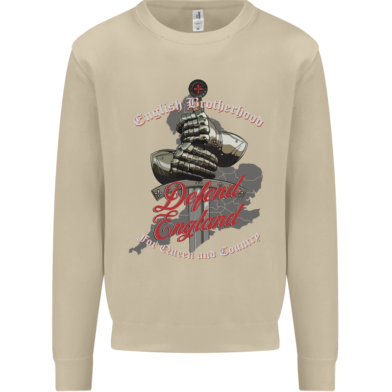 English Brotherhood Mens Sweatshirt Jumper Sand