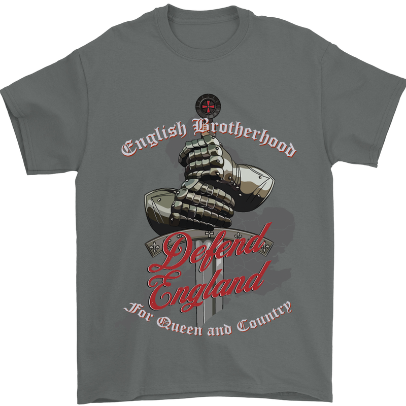 English Brotherhood Mens T-Shirt Cotton Gildan Charcoal