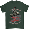 English Brotherhood Mens T-Shirt Cotton Gildan Forest Green