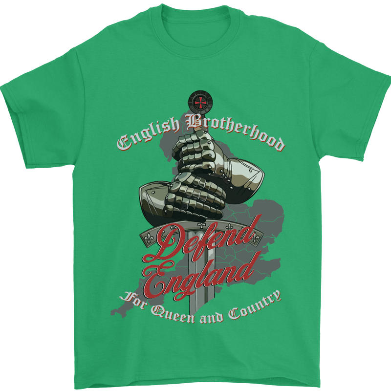 English Brotherhood Mens T-Shirt Cotton Gildan Irish Green