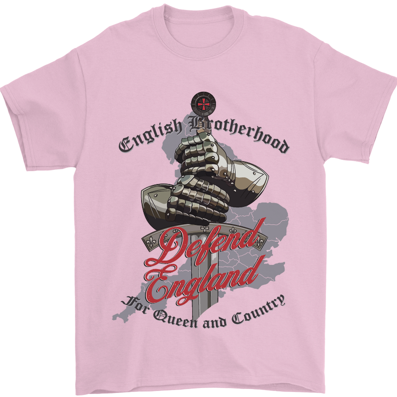 English Brotherhood Mens T-Shirt Cotton Gildan Light Pink