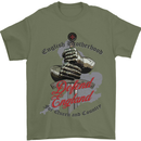 English Brotherhood Mens T-Shirt Cotton Gildan Military Green