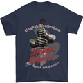 English Brotherhood Mens T-Shirt Cotton Gildan Navy Blue