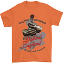 English Brotherhood Mens T-Shirt Cotton Gildan Orange