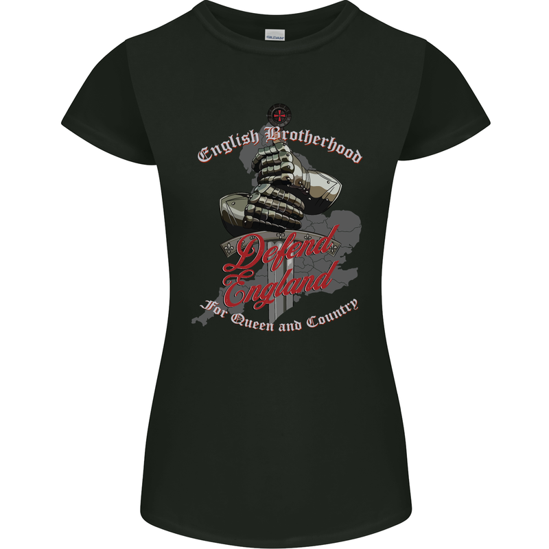 English Brotherhood Womens Petite Cut T-Shirt Black