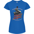 English Brotherhood Womens Petite Cut T-Shirt Royal Blue