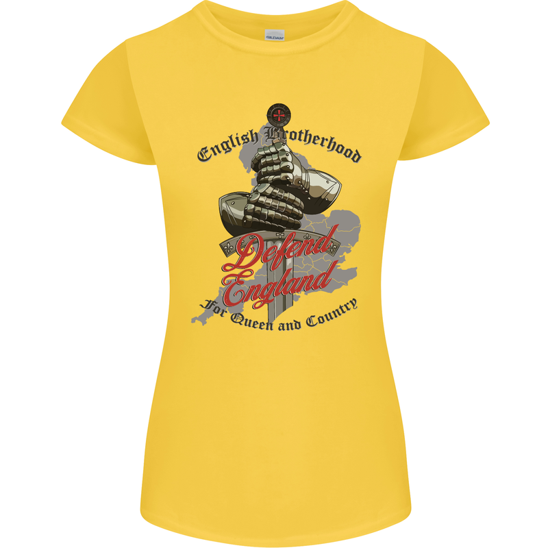 English Brotherhood Womens Petite Cut T-Shirt Yellow