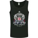 English Soul Biker Attitude Bike Motorcycle Mens Vest Tank Top Black