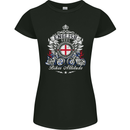 English Soul Biker Attitude Bike Motorcycle Womens Petite Cut T-Shirt Black