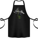 Enjoy Cannabis Funny Bong Weed Drugs Spliff Cotton Apron 100% Organic Black
