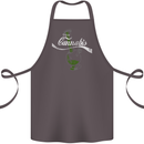 Enjoy Cannabis Funny Bong Weed Drugs Spliff Cotton Apron 100% Organic Dark Grey