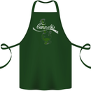 Enjoy Cannabis Funny Bong Weed Drugs Spliff Cotton Apron 100% Organic Forest Green