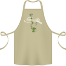 Enjoy Cannabis Funny Bong Weed Drugs Spliff Cotton Apron 100% Organic Khaki