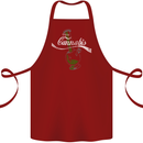 Enjoy Cannabis Funny Bong Weed Drugs Spliff Cotton Apron 100% Organic Maroon