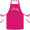 Enjoy Cannabis Funny Bong Weed Drugs Spliff Cotton Apron 100% Organic Pink