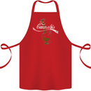 Enjoy Cannabis Funny Bong Weed Drugs Spliff Cotton Apron 100% Organic Red
