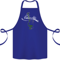Enjoy Cannabis Funny Bong Weed Drugs Spliff Cotton Apron 100% Organic Royal Blue