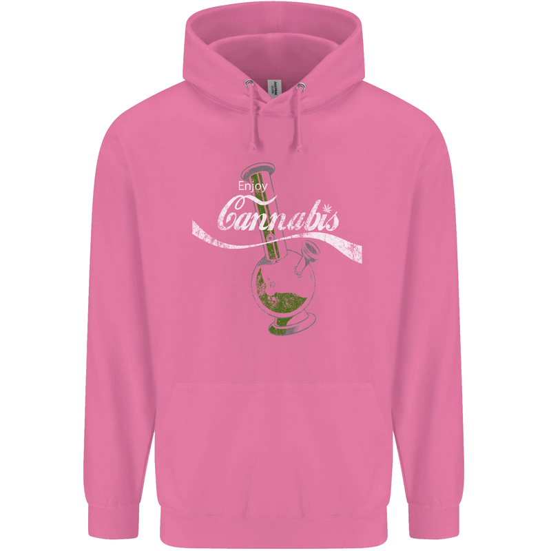 Enjoy Cannabis Funny Bong Weed Drugs Spliff Mens 80% Cotton Hoodie Azelea