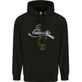 Enjoy Cannabis Funny Bong Weed Drugs Spliff Mens 80% Cotton Hoodie Black