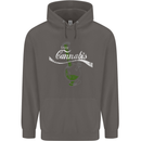 Enjoy Cannabis Funny Bong Weed Drugs Spliff Mens 80% Cotton Hoodie Charcoal