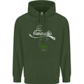 Enjoy Cannabis Funny Bong Weed Drugs Spliff Mens 80% Cotton Hoodie Forest Green
