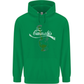 Enjoy Cannabis Funny Bong Weed Drugs Spliff Mens 80% Cotton Hoodie Irish Green