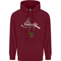 Enjoy Cannabis Funny Bong Weed Drugs Spliff Mens 80% Cotton Hoodie Maroon