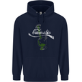 Enjoy Cannabis Funny Bong Weed Drugs Spliff Mens 80% Cotton Hoodie Navy Blue