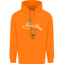 Enjoy Cannabis Funny Bong Weed Drugs Spliff Mens 80% Cotton Hoodie Orange