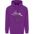 Enjoy Cannabis Funny Bong Weed Drugs Spliff Mens 80% Cotton Hoodie Purple