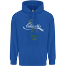 Enjoy Cannabis Funny Bong Weed Drugs Spliff Mens 80% Cotton Hoodie Royal Blue