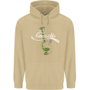 Enjoy Cannabis Funny Bong Weed Drugs Spliff Mens 80% Cotton Hoodie Sand