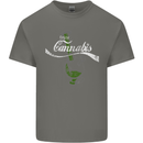 Enjoy Cannabis Funny Bong Weed Drugs Spliff Mens Cotton T-Shirt Tee Top Charcoal