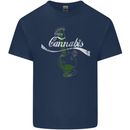 Enjoy Cannabis Funny Bong Weed Drugs Spliff Mens Cotton T-Shirt Tee Top Navy Blue