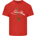 Enjoy Cannabis Funny Bong Weed Drugs Spliff Mens Cotton T-Shirt Tee Top Red