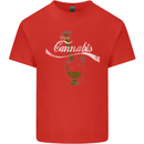 Enjoy Cannabis Funny Bong Weed Drugs Spliff Mens Cotton T-Shirt Tee Top Red