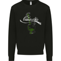 Enjoy Cannabis Funny Bong Weed Drugs Spliff Mens Sweatshirt Jumper Black