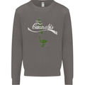 Enjoy Cannabis Funny Bong Weed Drugs Spliff Mens Sweatshirt Jumper Charcoal