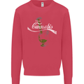 Enjoy Cannabis Funny Bong Weed Drugs Spliff Mens Sweatshirt Jumper Heliconia