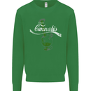 Enjoy Cannabis Funny Bong Weed Drugs Spliff Mens Sweatshirt Jumper Irish Green