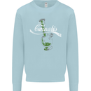 Enjoy Cannabis Funny Bong Weed Drugs Spliff Mens Sweatshirt Jumper Light Blue