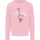 Enjoy Cannabis Funny Bong Weed Drugs Spliff Mens Sweatshirt Jumper Light Pink