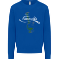 Enjoy Cannabis Funny Bong Weed Drugs Spliff Mens Sweatshirt Jumper Royal Blue