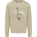 Enjoy Cannabis Funny Bong Weed Drugs Spliff Mens Sweatshirt Jumper Sand