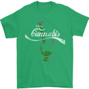 Enjoy Cannabis Funny Bong Weed Drugs Spliff Mens T-Shirt Cotton Gildan Irish Green
